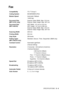 Page 185SPECIFICATIONS   S - 6
Fax 
Compatibility ITU-T Group 3
Coding System MH/MR/MMR/JPEG
Modem Speed Automatic Fallback
14400 bps 
Document Size 
(MFC-215C only) Scanner Glass Width: Max. 216 mm
Scanner Glass Height: Max. 297 mm
Document Size 
(MFC-425CN) ADF Width: 147 mm to 216 mm
ADF Height: 147 mm to 356 mm
Scanner Glass Width: Max. 216 mm
Scanner Glass Height: Max. 297 mm
Scanning Width 208 mm
Printing Width 204 mm
Gray Scale 256 levels
Polling Types
(MFC-425CN only) Standard, Secure, Timer, Sequential:...