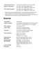 Page 186S - 7   SPECIFICATIONS
Scanner
Communication Source Public switched telephone network and PBX.
Memory Transmission Up to 200*
1/170*2 pages (MFC-215C)
Up to 480*1/400*2 pages (MFC-425CN only)
Out of Paper Reception Up to 200*
1/170*2 pages (MFC-215C)
Up to 480*1/400*2 pages (MFC-425CN only)
*1“Pages” refers to the “Brother Standard Chart No. 1” (a typical business letter, Standard resolution, 
MMR code). Specifications and printed materials are subject to change without prior notice.
*2Pages refers to...