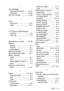 Page 193INDEX   I - 3
I
Ink cartridges
checking ink volume  ....... 12-19
replacing ....................... 12-26
Ink Dot Counter  ............... 12-26
J
Jams document ....................... 12-5
paper .............................. 12-5
L
LCD (liquid crystal display)contrast ............................ 2-6
Help List  ........................... 7-3
M
Maintenance, routine  ...... 12-23
Manual
dialling .............................. 3-1
receive .............................. 4-1
transmission...