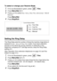 Page 644 - 2   SETUP RECEIVE
To select or change  your Receive Mode
1If it is not illuminated in green, press   (Fax).
2Press Menu/Set, 0, 1.
3Press ▲ or ▼ to select Fax Only , Fax/Tel , External TAD  or 
Manual .
Press 
Menu/Set.
4Press Stop/Exit.
Setting the Ring Delay 
The Ring Delay sets the number of times the machine rings before it 
answers in  Fax Only or Fax/Tel  mode. If you have extension 
phones on the same line as the machine or subscribe to the 
telephone company’s BT Call Sign service, keep the...