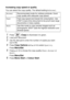 Page 928 - 5   MAKING COPIES
Increasing copy speed or quality
You can select the copy quality. The default setting is  Normal.
1Press  (Copy) to illuminate it in green.
2Load your document.
3Use the dial pad to enter the number of copies you want 
(up to 99).
4Press Copy Options and ▲ or ▼ to select  Quality.
Press 
Menu/Set.
5Press ▲ or ▼ to choose the copy quality ( Fast, Normal  or 
Best ).
Press 
Menu/Set.
6Press Mono Start or Colour Start.
Normal
Recommended mode for ordinary printouts. Good 
copy quality...