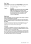 Page 203HOW TO SCAN USING WINDOWS®   13 - 7
Scan Type
Brightness
Adjust this settings (-50 to 50) to obtain the best image. The default 
value is 0, representing an ‘average’.
You can set the level by dragging the slide bar to the right or left to 
lighten or darken the image. You can also type a value in the box for 
the setting.
If t he scanned image is too light, set a lower brightness value and 
scan the document again. If the image is too dark, set a higher 
brightness value and scan the document again....