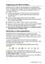 Page 217HOW TO SCAN USING WINDOWS®   13 - 21
Organizing your items in folders
PaperPort® has an easy-to-use filing system for organizing your 
items. The filing system consists of folders and items that you select 
to view in Desktop View. An item can be a PaperPort
® item or a 
non-PaperPort® item:
■Folders are arranged in a “tree” structure in the Folder View.
You use this section to select folders and view their it ems in 
Desktop View.
■You can simply drag and drop an item onto a f older.
When the folder is...