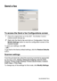 Page 23614 - 16    US I NG  THE  B ROTHE R CONTROL  CE NTE R FOR  WI NDOWS® 95/ 9 8/ 98 SE / ME /2 00 0 PR OFE SS I ON AL  A ND WI NDOWS  NT® WS  4. 0
Send a fax
To access the Send a fax Configurations screen
1Place the original face up in the ADF. The Brother Control 
Center screen will pop up.
2Right-click the Send a fax and click on Configuration. Click the 
Modify Setti ngs button to view the configuration screen of the 
Control Center.
To save your settings, click OK
—OR—
To go back to the factory default...