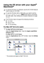 Page 30718 - 8   USING YOUR MFC WITH A MACINTOSH®
Using the PS driver with your Apple® 
Macintosh
® 
For Mac OS® 8.6 to 9.2 users
1For Mac O S® 8.6 to 9. 04 Users:
Open the Apple  Ex tras folder. Open the Appl e LaserWriter 
Software folder.
For Mac O S
® 9.1 to 9. 2 Users:
Open the Applications (Mac OS
® 9) folder. Open the Utilities 
folder*.
* The screens are based on Mac
® OS 9.04.
To use the PS driver on a Net work, see the NC-9100h Network 
User’s G uide on CD-ROM.
To use t he PS driver with a USB cable,...