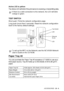 Page 398OPTIONAL ACCESSORIES   23 - 9
Active LED is yellow:
The Active LED will blink if the print server is receiving or transmitting data.
TEST SWITCH
Short push:  Prints the network configuration page.
Long push (more than 5 seconds): Reset the net work conf igurat ion 
back to the factory default settings.
 
Paper Tray #2
You can purchas e t he Paper Tray  #2 ac cessory (LT-5000) t o us e as a 
third paper source. Tray #2 holds up to 250 sheets of 20 lb (80 g/m2) 
paper.
I f there is a valid connect ion to...