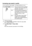 Page 322 - 3   MAKING COPIES
Increasing copy speed or quality
You can select the copy quality. The default setting is  Normal.
1Load your document.
2Press Copy Quality repeatedly to select the copy quality 
( Fast , Normal  or Best ).
3Press Mono Start or Colour Start.
— OR —
Press other temporary copy keys for more settings.
Press Copy QualityNormal Recommended mode for ordinary 
printouts. Good copy quality with 
adequate copy speed.
Fast Fast copy speed and lowest ink 
consumption. Use FAST to save 
time...