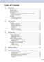 Page 7
v
Table of Contents
1Introduction
Using this Guide ..................................................................................................1-1
Choosing a location .............................................................................................1-2
Control panel overview ........................................................................................ 1-3
Load document ....................................................................................................1-4Using...