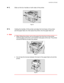 Page 130CHAPTER 4 OPTIONS
4-7
☛
☛☛ ☛ 4.Slide out the four handles on both sides of the printer.
ZAEP040E 
Fig. 4-6
☛
☛☛ ☛ 5.Holding the handles, lift the printer and align the front faces of the printer
and the paper feed unit, then place the printer onto the paper feed unit.
✒ Note
• When lifting the printer, pull out the grips from the front of the printer.
Hold the grips at the front, and hold the inset grips at the rear. The printer
should be lifted by at least two people.
ZAEP600E 
Fig. 4-7
• Do not trap...