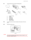 Page 174CHAPTER 4 OPTIONS
4-51
☛
☛☛ ☛ 1.Confirm that the box also contains the following items.
Fig. 4-85
1. Installation Guide
2. Finisher
3. Finisher tray
4. Finisher stand
5. Output guide
6. Screw (2pieces)
7. Stopper (2pieces)
☛
☛☛ ☛ 2.Turn off the printer and remove all cables and the power cord from the
printer.
☛
☛☛ ☛ 3.Remove the adhesive tape.
1
Fig. 4-86
✒ Note
Do not remove the adhesive tape holding the Finisher and cable (), until
the Finisher is attached in step 10.
1
23
3456
 