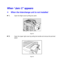 Page 2236-12
W W
h h
e e
n n
   
“ “
J J
a a
m m
: :
   
C C
” ”
   
a a
p p
p p
e e
a a
r r
s s
! When the Interchange unit is not installed
☛
☛☛ ☛ 1.Open the Right cover by lifting the catch.
ZAEP140E 
Fig. 6-13
☛
☛☛ ☛ 2.Open the Upper right cover by pulling the handle and remove the jammed
paper.
Fig. 6-14
 