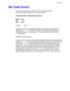 Page 265APPENDICES
Appendix–23
   
B B
a a
r r
   
C C
o o
d d
e e
   
C C
o o
n n
t t
r r
o o
l l
The printer can print bar codes in the HP LaserJet, EPSON
FX-850 and IBM Proprinter XL emulation modes.
Print Bar Codes or Expanded Characters
CodeESC i
Dec27 105
Hex1B 69
Format: ESC i n … n \
Creates bar codes or expanded characters according to the segment of
parameters “n … n”. For further information about parameters, see the
following “Definition of Parameters.”  This command must end with the
“  ” code...