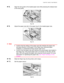 Page 49CHAPTER 1 ABOUT THIS PRINTER
1-25
☛
☛☛ ☛ 8.Align the rear guide to the loaded paper size while pressing the release lever
of the rear guide.
ZAEY033E 
Fig. 1-20
☛
☛☛ ☛ 9.Adjust the paper size dial in the paper tray for the loaded paper size.
ZAEY050E 
Fig. 1-21
✒
✒✒ ✒  Note
• Confirm that the setting of the paper size dial matches the paper size
and feed direction of the paper in the Paper tray, otherwise paper
misfeeds or unexpected printing results might occur.
• Confirm that the paper size dial...