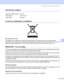 Page 199Appendix  (for Europe and Other Countri es)
190
B
Internal laser radiationB
EU Directive 2002/96/EC and EN50419B
 
(European Union only)
This equipment is marked with the above recycling symbol. It means that at the end of the life of the 
equipment you must dispose of it separately at an appropriate collection point and not place it in the normal 
domestic unsorted waste stream. This will benefit the environment for all. (European Union only)
IMPORTANT - for your safetyB
To ensure safe operation, the...