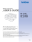 Page 1USER’S GUIDE
Brother Laser Printer
HL-2140 
HL-2150N 
HL-2170W
 
For visually-impaired users
You can read this manual with Screen 
Reader ‘text-to-speech’ software.
You must set up the hardware and install the driver before you can use the printer.
Please use the Quick Setup Guide to set up the printer. You can find a printed copy in the box.
Please read this User’s Guide thoroughly before you use the printer. Keep the CD-ROM in a convenient place so you 
can use it quickly if you need to.
Please visit...