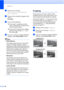 Page 108
Chapter 12
96
cPress  aor b to choose 
White Balance , Sharpness  or 
Color Density .
dPress dor c to adjust the degree of the 
setting.
Press  OK.
eDo one of the following:
„ If you want to customize another 
colour enhancement, press  aor b to 
choose another option.
„ If you want to change other settings, 
press  aor b to choose  Exit, and 
then press  OK.
fIf you do not want to change additional 
settings, press  Colour Start to print.
Note
•White Balance
This setting adjusts the hue of the white...