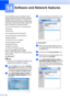 Page 148
132
14
The CD-ROM includes the Software User’s 
Guide and Network User’s Guide for features 
available when connected to a computer (for 
example, printing and scanning). These guides 
have easy to use links that, when clicked, will 
take you directly to a particular section.
You can find information on these features:„ Printing
„ Scanning
„ ControlCenter3 (for Windows
®)
„ ControlCenter2 (for Macintosh
®)
„ Remote Setup
„ Faxing from your computer
„ PhotoCapture Center
® 
„ Network Printing
„ Network...