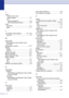 Page 155
I - 3
J
Jacksconvert to RJ11 jacktriplex adapter  ................................... A-7
EXT external telephone .............................A-5
TAD (answering machine) .................A-5
Jams document ........................................... 11-7
paper .................................................. 11-7
L
LCD (liquid crystal display) .............. B-1, B-2Help List  ............................................... 7-2
M
Macintosh®
See Software User’s Guide on the 
CD-ROM.
Maintenance, routine...