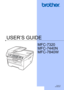 Page 1USER’S GUIDE
MFC-7320
MFC-7440N
MFC-7840W
 
Version A
UK/IRE/SAF
 