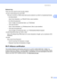 Page 171Specifications161
D
Network keyD
There are some rules for  each security method:
„ Open system/Shared key with WEP
This key is a 64-bit or 128-bit value that must be entered in an ASCII or hexadecimal format.
• 64 (40) bit ASCII: Uses 5 text characters. e.g.“WSL AN” (this is case sensitive).
• 64 (40) bit hexadecimal:
Uses 10 digits of hexadec imal data. e.g.“71f2234aba”
• 128 (104) bit ASCII: Uses 13 text characters. e.g.“Wirel esscomms” (this is case sensitive)
• 128 (104) bit hexadecimal: Uses 26...