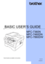 Page 1BASIC USER’S GUIDE
MFC-7360N
MFC-7460DN
MFC-7860DW
 
Not all models are available in all countries.
Version B
UK/IRE/SAF
 