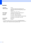 Page 152142
ScannerD
1For the latest driver updates for the Mac OS X you are using, visit us at http://solutions.brother.com/.
2Maximum 12001200 dpi scanning with the WIA driver in Windows® XP, Windows Vista® and Windows® 7 
(resolution up to 1920019200 dpi can be chosen by using the scanner utility)
Colour/BlackYes/Yes
TWAIN Compliant
Yes (Windows
®2000 Professional/Windows®XP/
Windows
®XP Professional x64 Edition/Windows Vista®/
Windows
®7)
 Mac OS X 10.4.11, 10.5.x, 10.6.x 
1
WIA Compliant
Yes (Windows®...