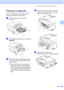 Page 175
Troubleshooting and Routine Maintenance159
B
Printer jam or paper jamB
Take out the jammed paper depending on 
where it is jammed in the machine.
aPull the paper tray (1) out of the 
machine.
 
bPull out the jammed paper (1) and press 
Stop/Exit.
 
cReset the machine by lifting the scanner 
cover from the front of the machine and 
then closing it.
„ If you cannot remove the jammed 
paper from the front of the machine, 
or the error message still appears on 
the LCD after you have removed the 
jammed...