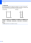 Page 32
Chapter 2
16
Printable area2
The printable area depends on the settings in the application you are using. The figures below 
show the unprintable areas on cut sheet paper and envelopes. The machine can only print in the 
shaded areas when the Borderless print feature is available and turned on. 
Note
The Borderless feature is not available for envelopes.
 
Cut Sheet Paper Envelopes
   
Top (1)Bottom (2)Left (3)Right (4)
Cut Sheet 0.12 in. (3 mm) 0.12 in. (3 mm) 0.12 in. (3 mm) 0.12 in. (3 mm)
Envelopes...