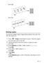 Page 139MAKING COPIES   10 - 11
4 in 1 (P)
4 in 1 (L)
Sorting copies
You can sort multiple copies. Pages will be printed in the order 123, 
123, 123, and so on.
1Press (Copy) to illuminate it in green. Place the original 
document face down in the ADF.
2Use the dial pad to enter the number of copies you want 
(up to 99).
3Press Options and   or   to select Stack/Sort.
Press 
Set.
4Press   or   to select Sort.
Press 
Set.
5Press Start.
— OR —
Press 
Options again or other Temporary Copy Keys for more 
settings.
 