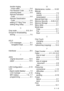 Page 213INDEX  I - 3
double-ringing 
(voice calls)  .................... 5-4
Fax Receive Code .......... 5-10
receiving faxes  ................. 5-9
Remote Activation 
Code ............................... 5-9
Remote Deactivation 
Code ............................... 5-9
setting F/T Ring Time  ....... 5-4
setting Ring Delay  ............ 5-3
G
Gray scale  ................... S-3, S-4
Groups for Broadcasting
storing .............................. 7-5
H
HELP
LCD messages ................. 3-1
navigation keys...