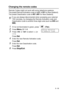 Page 73SETUP RECEIVE   5 - 10
Changing the remote codes
Remote Codes might not work with some telephone systems. 
The preset Remote Activation code is 
51 (91 for New Zealand). 
The preset Deactivation code is 
#51 (#91 for New Zealand).
1If it is not illuminated in green, press   (Fax).
2Press Menu, 2, 1, 4.
3Press   or   to select On (or 
Off).
Press 
Set.
4Enter the new Remote Activation code.
Press 
Set.
5Enter the new Deactivation code.
Press 
Set.
6Press Stop/Exit.
If you are always disconnected when...