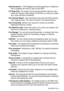 Page 278GLOSSARY G - 3
External phone  A TAD (telephone answering device) or telephone 
that is plugged into the EXT jack of your MFC.
F/T Ring Time  The length of time that the Brother machine rings 
(when the receive mode setting is FAX/TEL) to notify you to pick 
up a voice call that it answered.
Fax Activity Report  Lists information about the last 200 incoming 
and outgoing faxes. TX means Transmit. RX means Receive.
Fax Forwarding  Sends a fax received in memory to another 
preprogrammed fax number.
Fax...