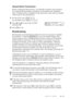 Page 75SETUP SEND6 - 11
Delayed Batch Transmission
Before sending the delayed faxes, your Brother machine will economize
by sorting all the documents in memory by destination and scheduled
time. All delayed faxes scheduled at the same time to the same fax number
will be sent as one transmission.
1For the FAX, press Function, 3, 0.
For the MFC, press 
Function, 1, 3, 0.
2Press  or  to select ON (or OFF)BATCH TX:ON?
SELECT  & SET
and press Set.
3Press Stop to exit.
Broadcasting
Broadcasting is automatically...