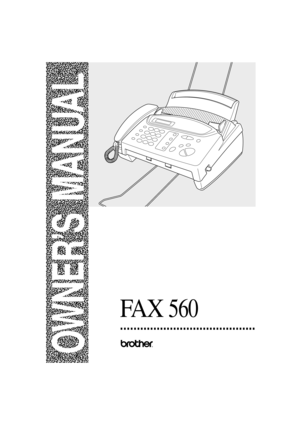 Page 1T7BASE-US-FM5.5
FA X560
®
OWNER’S MANUAL 