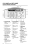 Page 201 - 3   INTRODUCTION
FAX 580MC and MFC 660MC 
Control Panel Overview
SIX IN ONE
6
3
4
5
2
1
1
7101189
12
LCD (Liquid Crystal 
Display)
Displays messages to help 
you set up and 
operate your fax machine.
5Speaker Phone
Lets you speak to the 
person at the other end 
and dial telephone 
numbers without lifting 
the handset.
4Search/Speed Dial
Lets you dial stored phone 
numbers by pressing # 
and a two-digit number. 
Also lets you look up 
numbers stored in the 
dialing memory.
3Redial/Pause
Re-dials the...