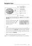 Page 31ON-SCREEN PROGRAMMING   3 - 2
Navigation Keys
 
You can access the menu mode by pressing 
Menu/Set. When you enter the Menu, the 
LCD scrolls:
Then press 1 for Initial Setup Menu—OR—
Press 2 for Setup Receive Menu—OR—
Press 3 for Setup Send Menu—OR—
Press 4 for Cancel Job 
—OR—
You can scroll more quickly through the each menu level by pressing  , and 
then set an option by pressing Menu/Set when that option appears on the LCD. 
Then the LCD shows next menu level. Press   to scroll to your next menu...