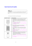 Page 924-18
!
If the Drum  LED is on you can clear a print quality problem by replacing  the drum
unit with a new one.  The Drum LED indicates that the drum unit is at the end of
life.
This section provides information on the following topics:
ABCDEFGH
Faint
ABCDEFGH
Gray background
Ghost 