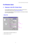 Page 41CHAPTER 2 PRINTER DRIVER AND SOFTWARE
2-2
F F
o o
r r
   
W W
i i
n n
d d
o o
w w
s s
   
U U
s s
e e
r r
s s
™ Features in the PCL Printer Driver
For more detailed information, please see the on-line Help in the printer driver or
visit the Brother Solutions Center at http://solutions.brother.com
You can also change settings by clicking the illustration on the left side of the Basic
tab in the Properties dialog box.
♦ Basic Tab
1.  Select the Paper size, Multi-page, Orientation, etc.
2.  Select the Paper...