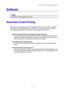 Page 52CHAPTER 2 PRINTER DRIVER AND SOFTWARE
2-13
S S
o o
f f
t t
w w
a a
r r
e e
✏
 Note
2This section is for Windows users only.
A A
u u
t t
o o
m m
a a
t t
i i
c c
   
E E
- -
m m
a a
i i
l l
   
P P
r r
i i
n n
t t
i i
n n
g g
Automatic E-mail printing is used to download E-mail, receive mail at the selected
time and print it automatically. You can also set it to select the mail to be printed
automatically depending on the sender and the subject of the E-mail.
Search E-mail by sender and subject and then...