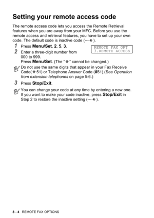 Page 104?0




		

.2 *$3	 	.2
E*$3,24	


	*!7,3
/

	



	 ,
; 

0	

	
+,5.

 
	
	



2!!! 3,
REMOTE FAX OPT
3.REMOTE ACCESS 