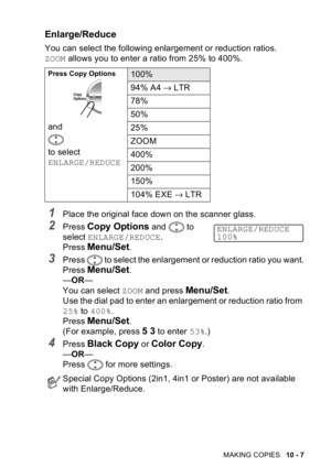 Page 117-B;8D.4;69A0>
5	!,

/


 	
		
	
,
ZOOM 

		
	*^
(&&^,


	
 

	,
	+%+	
 


ENLARGE/REDUCE,
	
$	
,,
	 


	
		
	
 
,
	
$	
,,
T%T
/

ZOOM	
$	
,,
9 


		
		
	
	
25%
400%,
	
$	
,,
2...