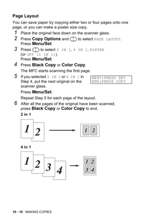 Page 1209A09A-B;8D.4 ;6
! !

/
	

	
 		

	
0
	#
,


	
 

	,
	+%+	
 

PAGE LAYOUT,
	
$	
,,
	 

2 IN 14 IN 1POSTER
2	OFF (1 IN 1)3,
	
$	
,,
	!+	+,
-.
	


	
,
;
2 IN 1 	4 IN 1

(


	


	,
...