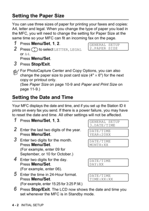 Page 60  




 	
-.
,
	
.
	.
	.4




	#


	#2(K×7K3	



		

,
22	
3$&!12	

2
3
$$!1,3
GENERAL SETUP
2.PAPER SIZE
GENERAL SETUP
3.DATE/TIME
DATE/TIME
YEAR:20XX
DATE/TIME
MONTH:XX
DATE/TIME
DAY:XX
DATE/TIME
TIME:XX:XX 