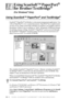 Page 13014 - 1   USING SCANSOFT™ PAPERPORT® FOR BROTHER/TEXT-
14
14Using ScanSoft™ PaperPort® 
for Brother/TextBridge
® 
(For Windows® Only)
Using ScanSoft™ PaperPort® and TextBridge®
ScanSoft™ PaperPort® for Brother is a document management application. You 
will use PaperPort® to view scanned documents. PaperPort® has a sophisticated, 
yet easy-to-use, filing system that will help you organize your graphics and text 
documents. It allows you to combine or “stack” documents of different formats 
for printing,...