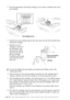 Page 19019 - 17   TROUBLESHOOTING AND ROUTINE MAINTENANCE
5Press the appropriate colored ink cartridge cover to open it, and then remove the 
ink cartridge.
6Open the new ink cartridge bag for the color shown on the LCD, and then take 
out the ink cartridge.
7Hold the new ink 
cartridge as shown in 
the illustration, and 
then peel the sealing 
tape from the side of 
the ink cartridge. 
Carefully peel the tape 
in the direction away 
from you.
8Each color has its own correct position. Insert the new ink...