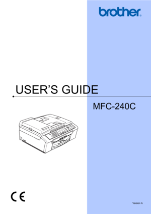 Page 1USER’S GUIDE
MFC-240C
 
Version A 