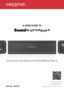 Page 1Model No.: MF8190
A USER GUIDE TO
Discover the many features of the Sound Blaster Roar 2!
Discover more ways to experience your 
Sound Blaster Roar!
http://soundblaster.com/roar-guides 