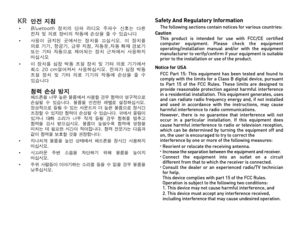 Page 68KR 안전 지침•   Bluetooth  장치의  단파  라디오  주파수  신호는  다른 전자 및 의료 장비의 작동에 손상을 줄 수 있습니다•   사용이  금지된  곳에서는  장치를  끄십시오.  이  장치를 의료 기기, 항공기, 급유 지점, 자동문,자동 화재 경보기 또는  기타  자동으로  제어되는  장치  근처에서  사용하지 마십시오•   이  장치를  심장  박동  조절  장치  및  기타  의료  기기에서 최소  20  cm떨어져서  사용하십시오.  전파가  심장  박동 조절  장치  및  기타  의료  기기의  작동에  손상을  줄  수 있습니다
 청력 손상 방지  헤드폰을 너무 높은 볼륨에서 사용할 경우 청력이 영구적으로 손실될  수  있습니다.  볼륨을  안전한  레벨로  설정하십시오. 정상적으로 들릴 수 있는 사운드의 더 높은 볼륨으로 장시간 조정할 수 있지만 청력이 손상될 수 있습니다. 귀에서 울림이 있거나  대화  소리가  너무  작게  들릴  경우  청취를  멈추고 청력을  검사...