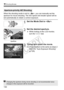 Page 130130
k Shooting Movies
When the shooting mode is set to , you can manually set the 
aperture for movie shooting. The  ISO speed and shutter speed will be 
set automatically to obtain a correct exposure.
1Set the Mode Dial to .
2Set the desired aperture.
 While looking at the LCD monitor, 
turn the < 6> dial.
3 Focus and shoot the movie.
 The procedure is the same as steps 2 
and 3 for “Auto Exposure Shooting” 
(p.128).
Aperture-priority AE Shooting
Aperture
Changing the aperture du ring movie shooting is...