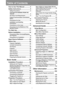 Page 33
Table of Contents
How to Use This Manual............... 2
Safety Instructions........................ 5
Safety Precautions................................. 6
CAUTION ON HANGING FROM THE 
CEILING .................................................. 6
AC Power Cord Requirement................ 9
Federal Communication Commission 
Notice .................................................... 10
Precautions for Use ............................. 12
Installation and Handling 
Precautions...